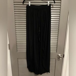 Angie Black Flowy Pants